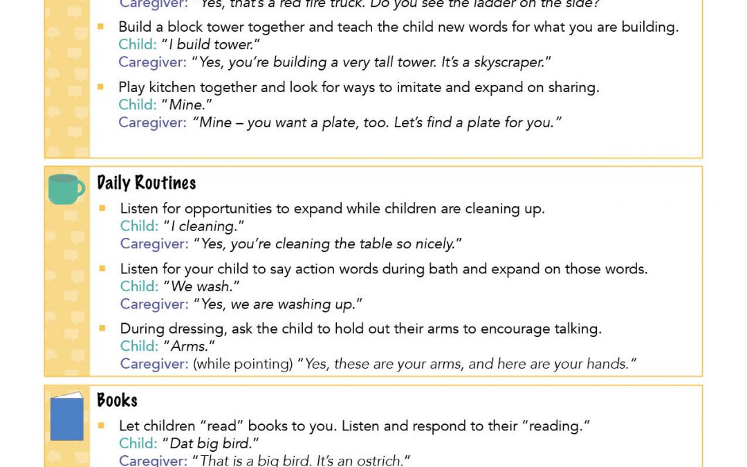 Handout: Imitate & Expand with Children who use Words