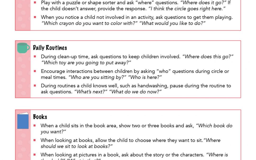 Handout: Asking Open-Ended Questions with Children Who Use Gestures and Sounds