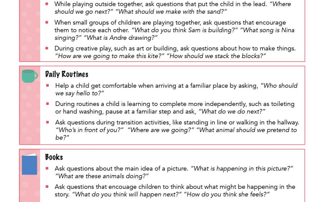 Handout: Asking Open-Ended Questions with Children Who Use Words