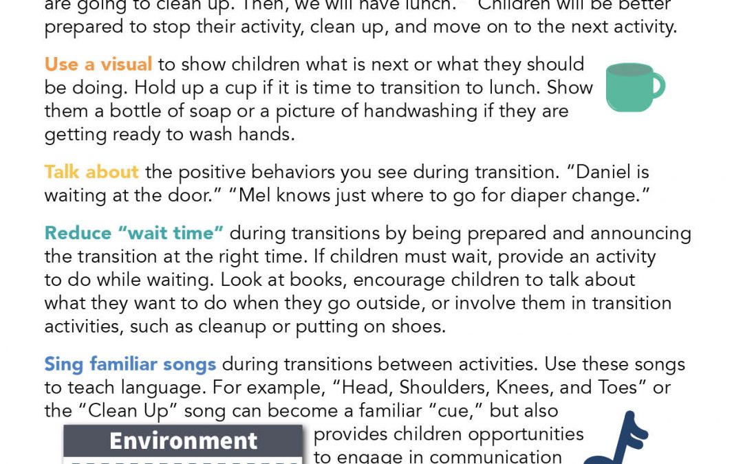 Handout: Environment Tips for Smoother Transitions